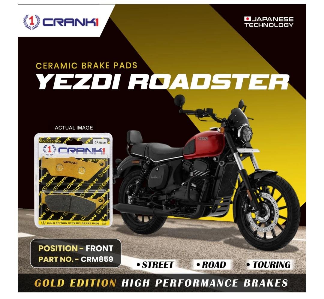 YEZDI ROADSTER FRONT TYRE CERAMIC BRAKE PADS