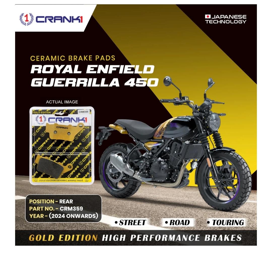 RE GUERRILLA 450 REAR TYRE CERAMIC BRAKE PADS