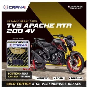 TVS APACHE RTR 200 4V REAR TYRE CERAMIC BRAKE PADS