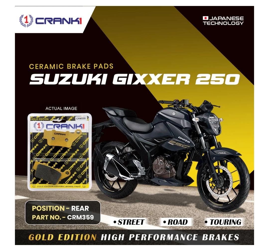 SUZUKI GIXXER 250 REAR TYRE CERAMIC BRAKE PADS