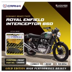 RE INTERCEPTOR 650 FRONT TYRE CERAMIC BRAKE PADS