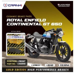 RE CONTINENTAL GT 650 FRONT TYRE CERAMIC BRAKE PADS