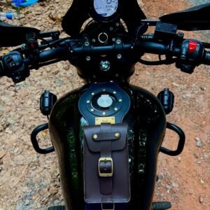TVS RONIN LATHER TANK STRAP WITH BAG