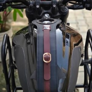 TVS RONIN LATHER TANK STRAP WITH CUSTOMIZED NAME