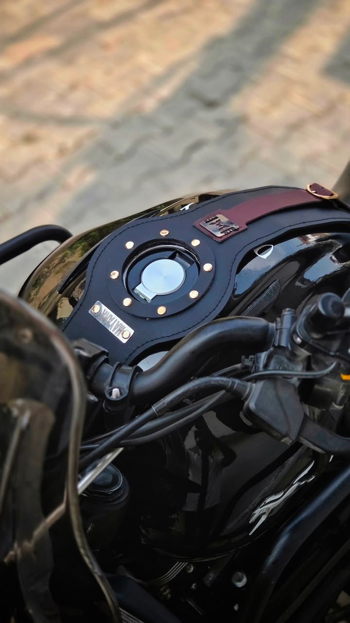 TVS RONIN LATHER TANK STRAP WITH CUSTOMIZED NAME - Image 6