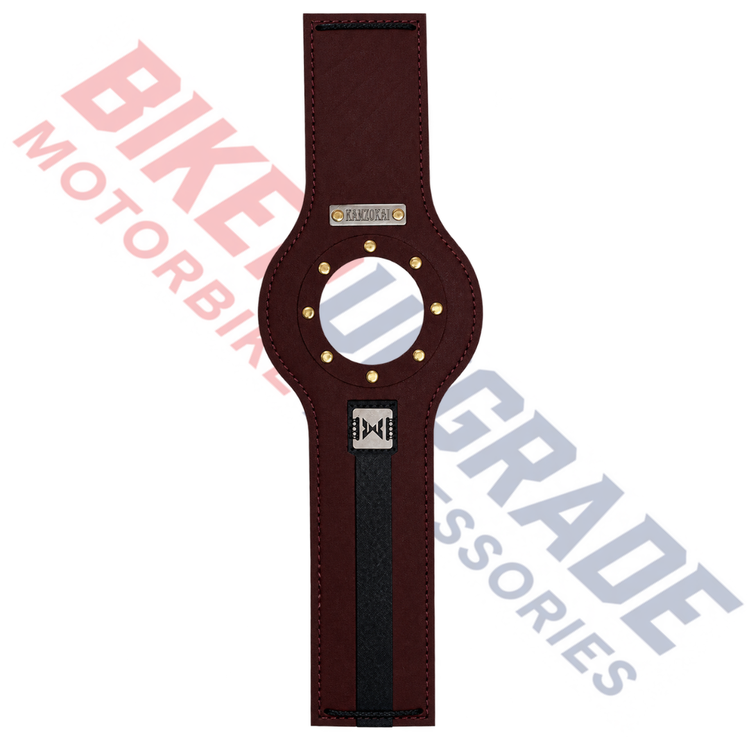 TVS RONIN LATHER TANK STRAP WITH CUSTOMIZED NAME - Image 2